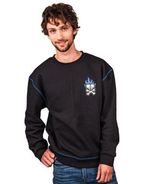 Flaming Kaiju Crewneck Sweatshirt