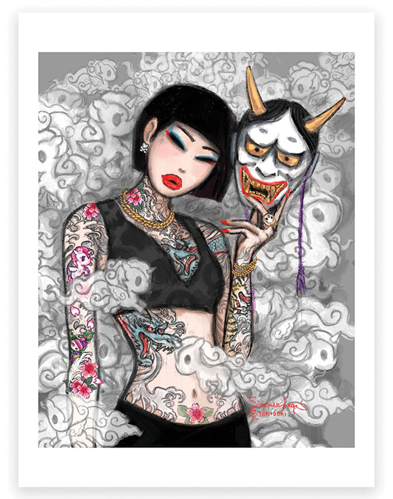 Hannya Girl Art Print