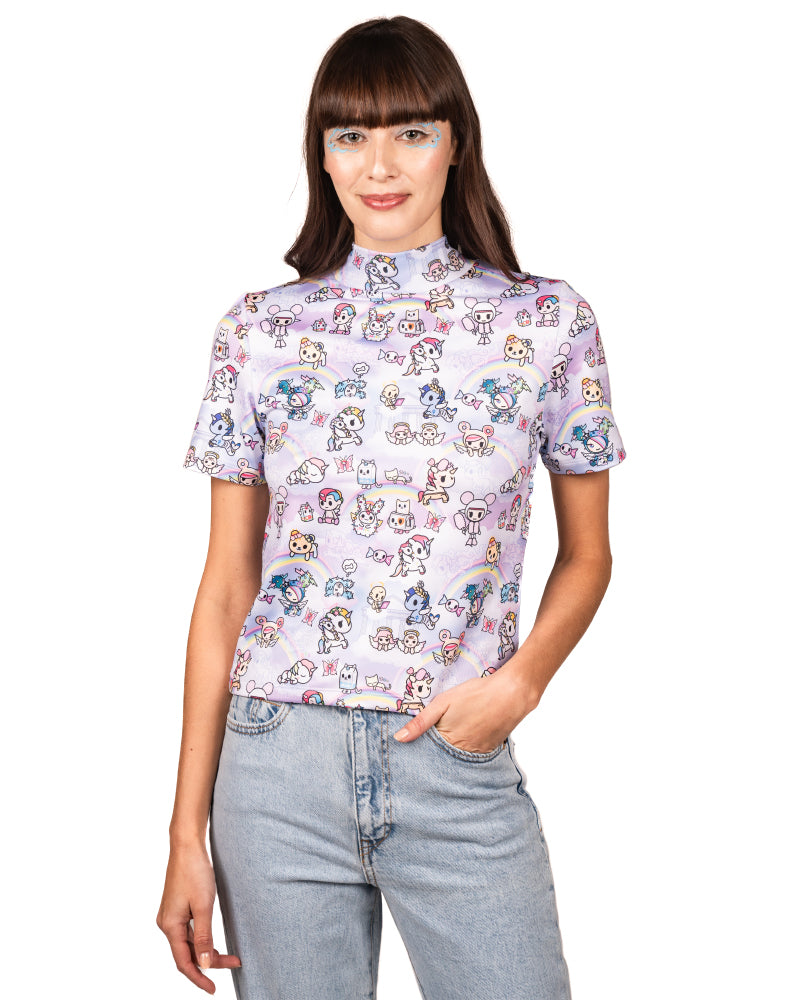 Heavenly Ribbed Collar Tee