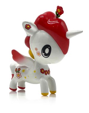 Red Flower Sofubi Unicorno
