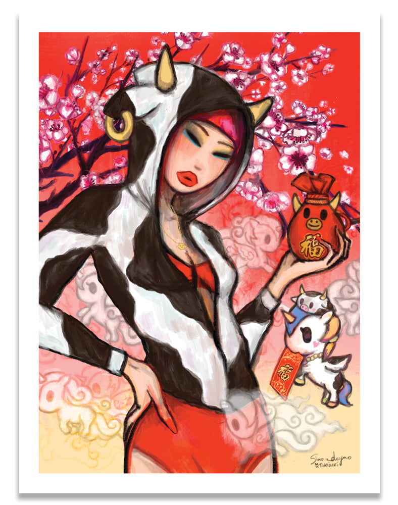 Lunar New Year - Ox Art Print