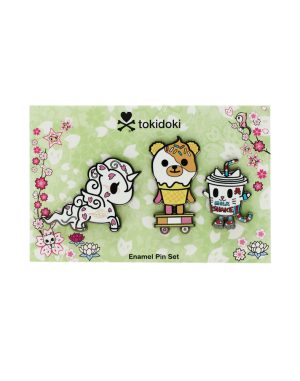 Hanami Picnic Enamel Pin Set