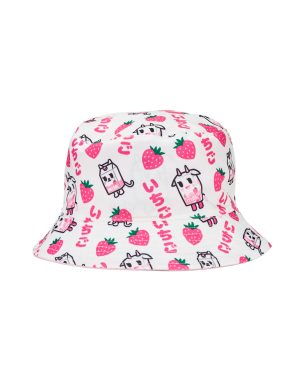 Strawberry Patch Reversible Bucket Hat