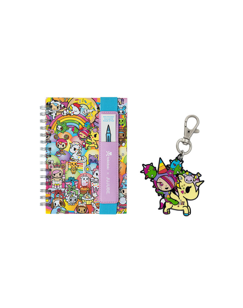 tokidoki x JuJuBe Oliver Notebook + SANDy Bag Charm 20th Anniversary Bundle