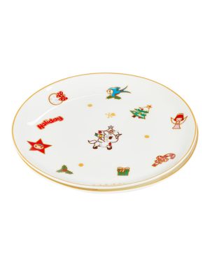 Winter Wonderland 8 Ceramic Plate – Set of two