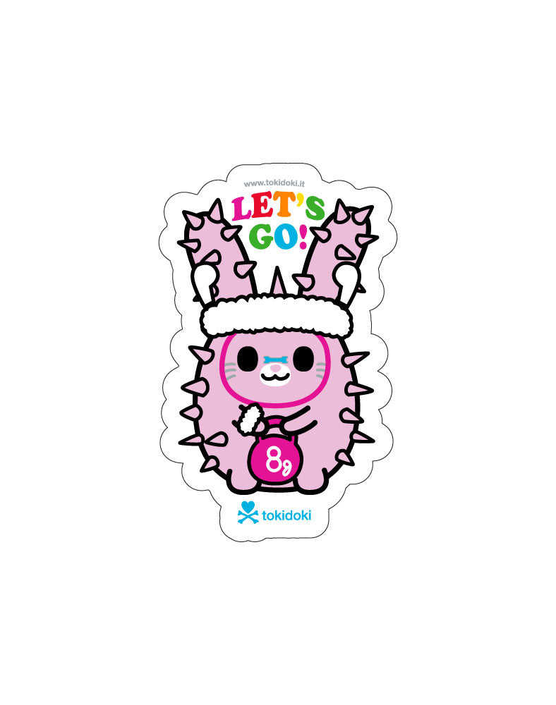 Gym Bunny Die Cut Sticker